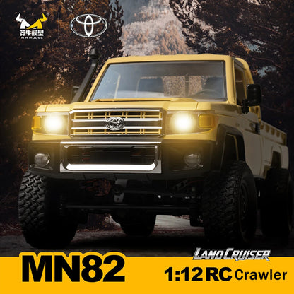 Upgraded MN82 RC Car 1/12 Metal Parts Pick Up 2.4G 4WD Off-road Crawler Remote Control Vehicle Toys for Children Kids