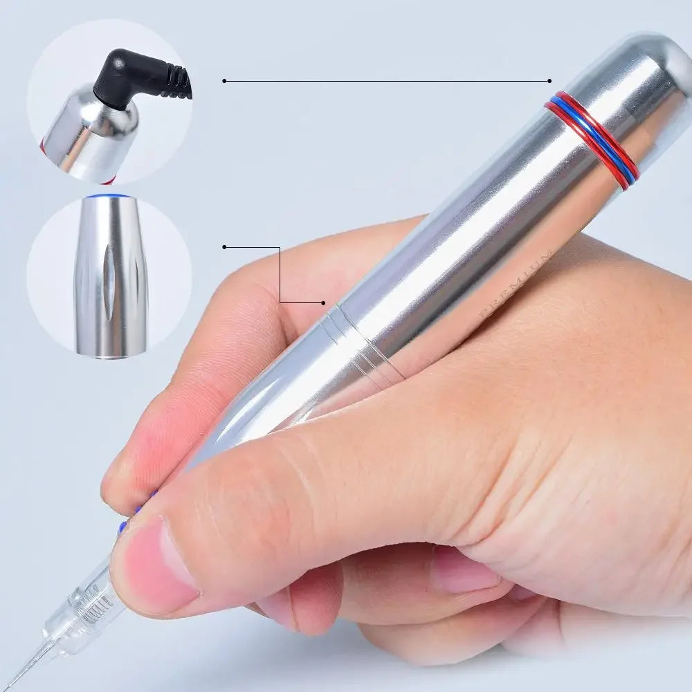 Charmant Tattoo Machine Set Eyebrow Lip Universal Permanent Makeup Machine Gun Pen Needle Cartridge with 10Pcs Cartridge Needles