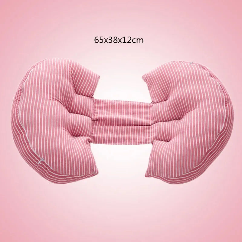 Multi-Function Pregnant Women Pillow Side Sleeper Protect Waist Sleep Pillow Abdomen Support U Shape Pregnancy Waist Pillow Pad