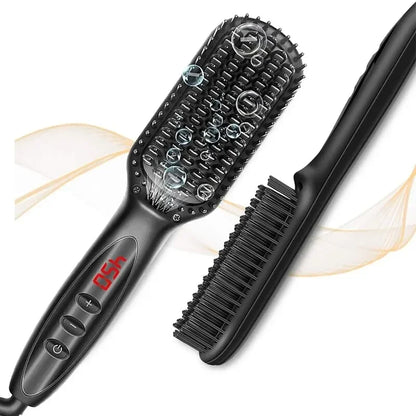 3 in 1 Electric Straightener Beard Straightener Hair Straightener With Teeth Curly Beards Magic Brush Comb For Man and Women