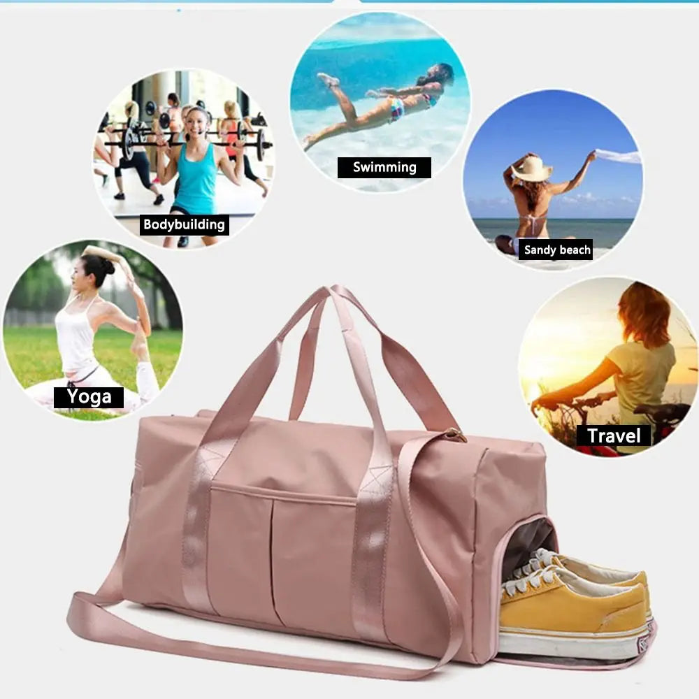 Overnight Weekend Gym Yoga Luggage Bags Women Sport Duffle Bag Travel Handbag