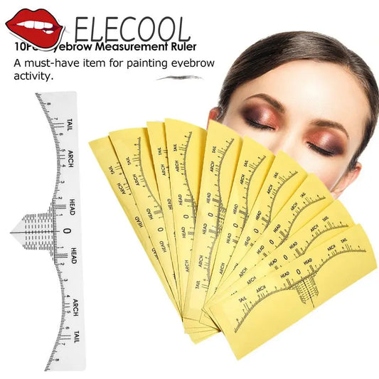 Tattoo Accesories Disposable Microblading Makeup Brow Measure Eyebrow Guide Ruler Permanent Tools Beauty Health