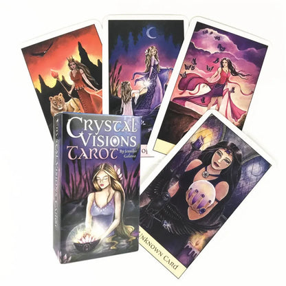 crystal visions tarot cards  A 78 Tarot Deck Board Games Party For Adult Children Playing Card Entertainment Table Game