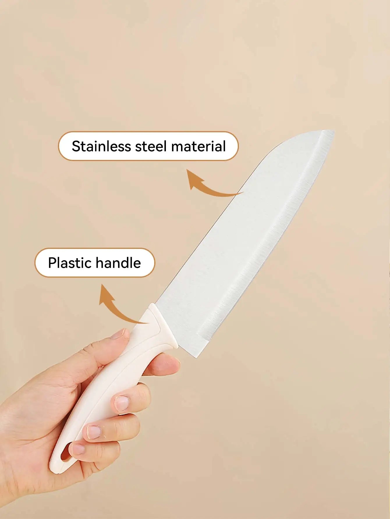 WORTHBUY multi-purpose knife, stainless steel kitchen Blade Sharp Kitchen Knife with Sheath, Fruit Slicing Utility Chef Knife