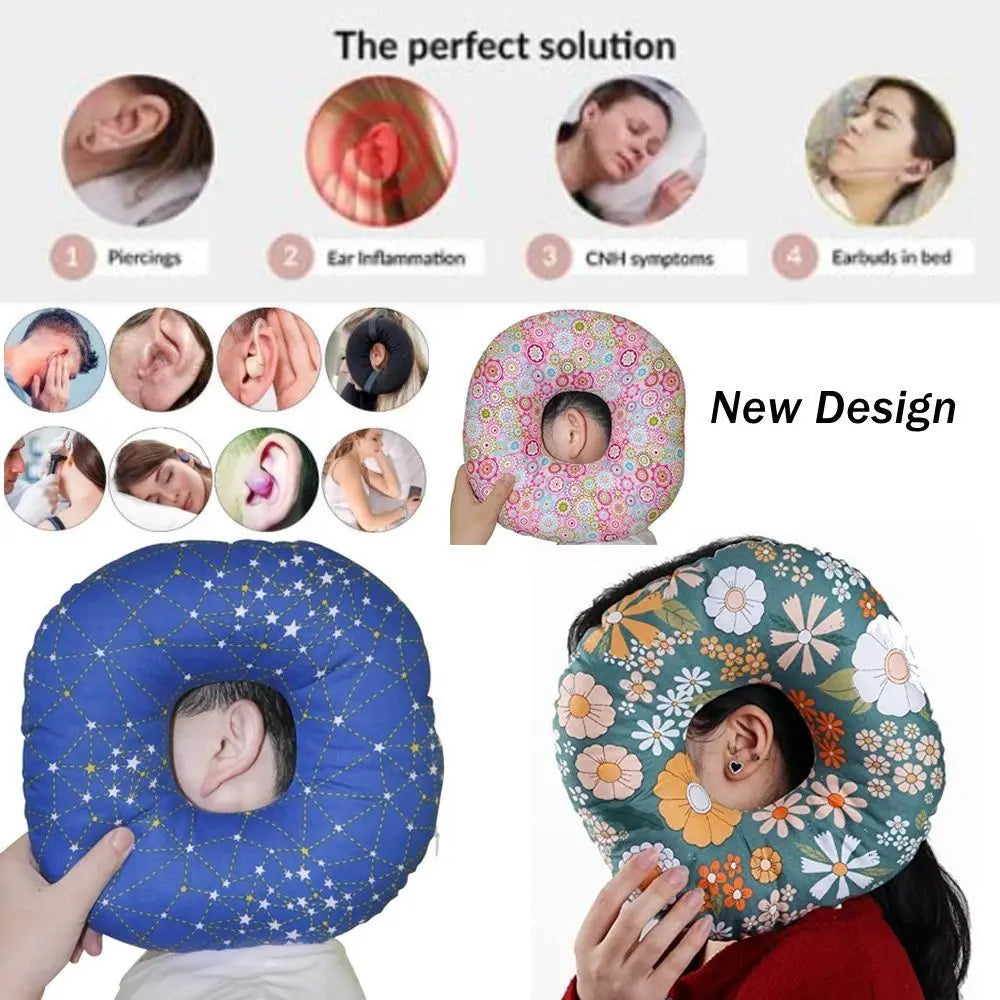 New Ear Guard Piercing Pillow for Side Sleepers Pillow with an Ear Hole for CNH and Pain Ear Inflammation Pressure Sores