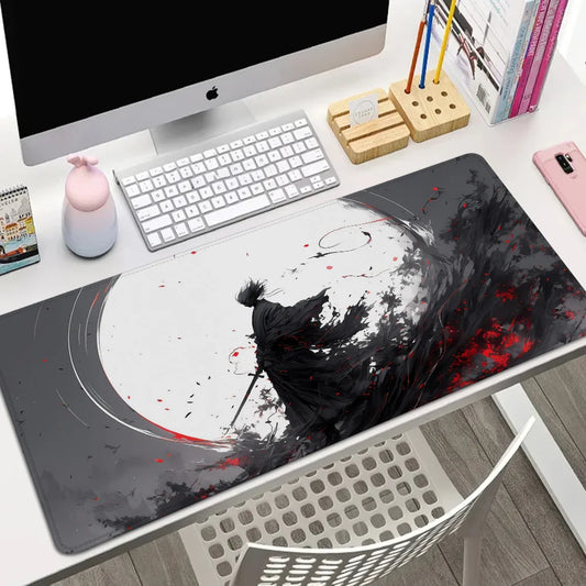 Samurai Diy Gaming Computer Mat Mause Pad Gaming Setup Accessories Mousepad Gamer 900x400 Large Mouse Pad Desktops Mats Keyboard