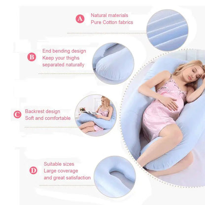 140*80cm Pregnancy Pillow cases Sleeping Waist Pillow for Pregnant Women Nursing Pillow Breastfeeding Cushion cover for Women