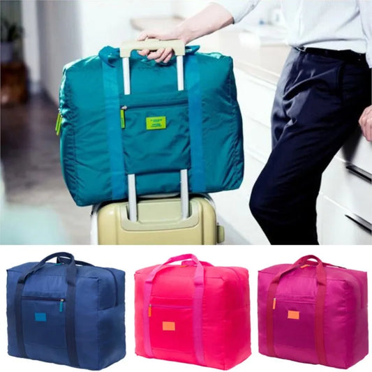 Foldable Travel Duffel Bag Lightweight Travel Bag for Women and Men Tote Carry On Luggage Bag Weekender Overnight Bag