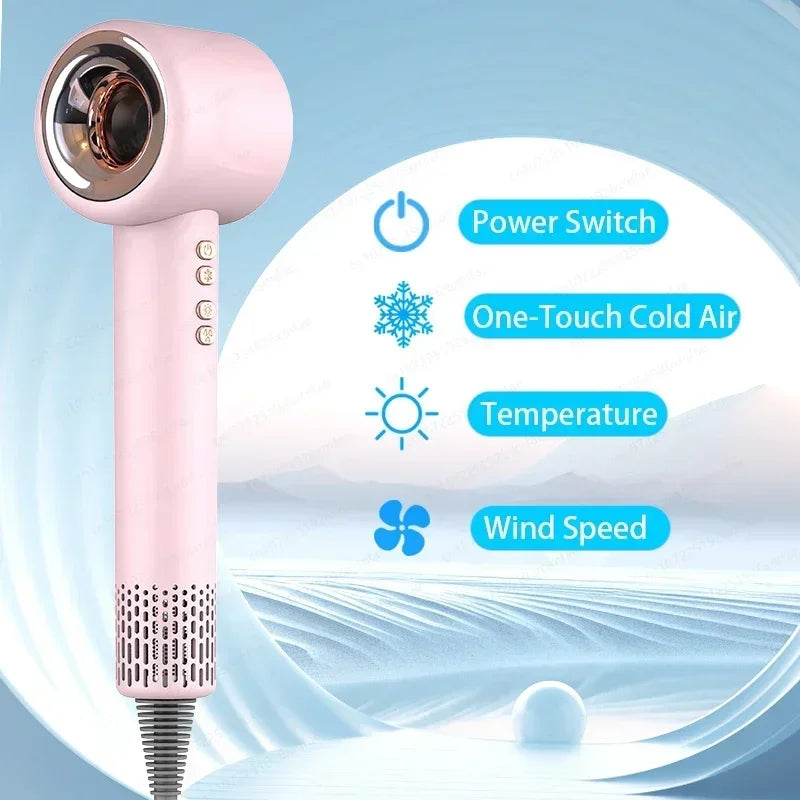 Negative Ionic Hair Dryer Professional Hair Dryer Leafless Hairdryer home appliance Of The Best Gift For Mother And Girl Friend