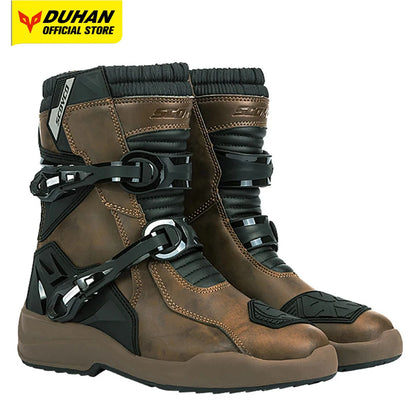 Waterproof Motorbike Boots Anti-slip Motorcycle Boots Wear-resistant Biker Protection Equipment Anti-fall Motocross Boot