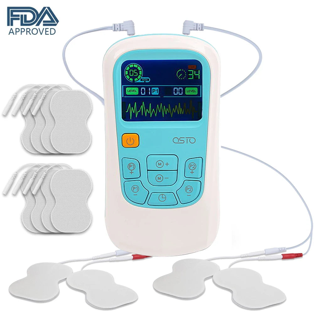 25 Modes Electrostimulator EMS Muscle Massage Physiotherapy Stimulator Patch Pulse Body Massager Electrodes Relaxation Treatment