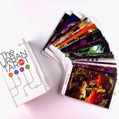 The Urban Tarot Deck Leisure Party Table Game Fortune-telling Prophecy Oracle Cards 10.3*6cm 78 Pcs Cards