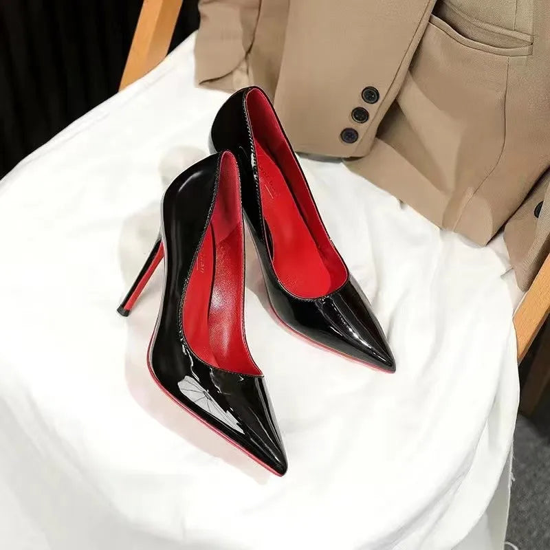 2024 Red Bottom High Heels Fashion Mary Jane Shoes Banquet Professional Women's Shoes New Heels Women