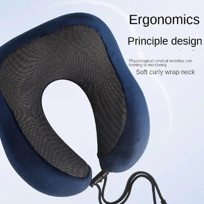 Men Women Adult Soft travel pillow U-shaped Travel Health memory sponge cervical aircraft pillow neck pad