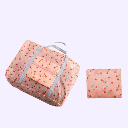 Large Capacity Carry-on Under The Seat Women Handbag Clothes Organizer Luggage Bag Tote Bag Foldable Travel Bag