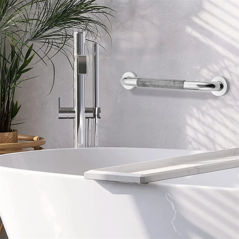 Bathtub High Quality Stainless Steel Toilet Handrail Shower Safety Support Handle Towel Rack Bathroom Safety Accessories