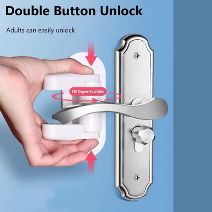 1pc Safety Lock, Anti-opening Door Protection Door Handle Locker