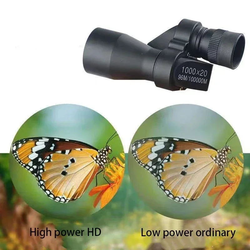 Portable Monocular Binoculars HD Powerful Mini High Magnification Zoom Telescope FMC Optics for Outdoor Camping Hiking Hunting