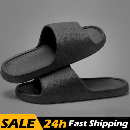 Cloud Slippers For Men Flip Flops Beach Sandals Bathroom Non-Slip Slides Men Women Slippers Indoor House Shoes Man Male Slipper