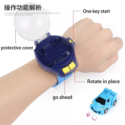 Mini Watch Control Car Cute RC Car Accompany with Your Kids Gift for Boys Kids on Birthday ChristmasWatch RC Car Toy