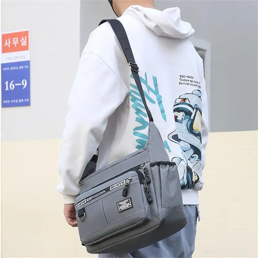 2024 Men's Messenger Bag Crossbody Shoulder Bags Men Small Sling Pack For Work Business Waterproof Oxford Packs Satchel Purse