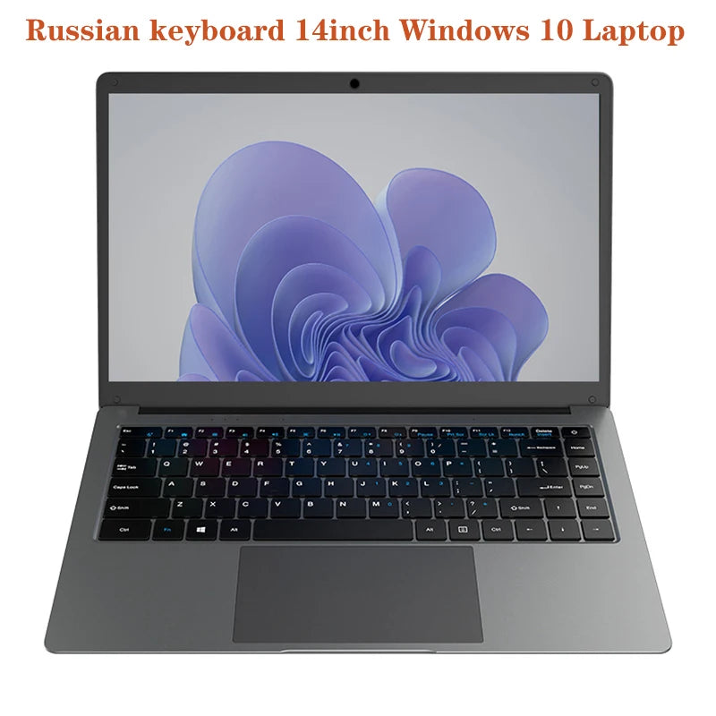 GMOLO Russian keyboard 14 Inch Slim Laptop Notebook 6GB RAM M.2 SSD 64GB/128GB/256GB/512GB Cheap Windows 10 Computer