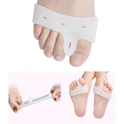 Silicone Toe Hallux Valgus Separators Straightener Bunion Relief Pads Toe Separator Forefoot Pad Corrector Personal Health Care