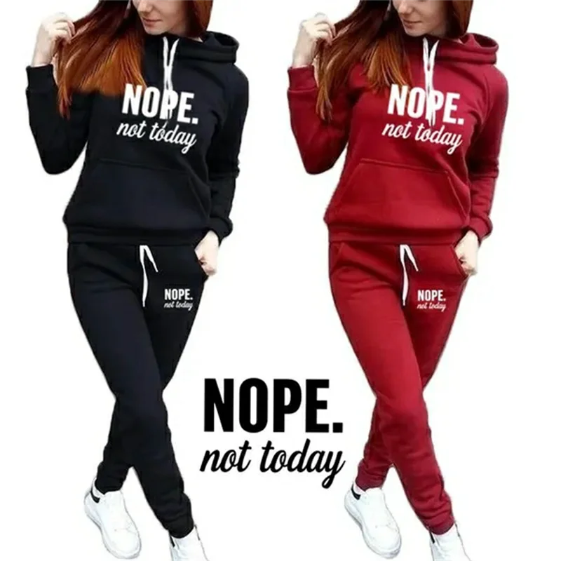 Women's sportswear sportswear jogging clothes ladies casual hooded sportswear suit clothes hoodie + sports pants sportswear