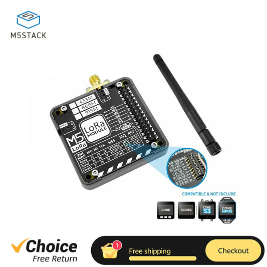 M5Stack LoRa Module 433MHz V1.1 Ra-02 External SMA Antenna LoRa433 Development Board Internet of Things (IoT) Devices