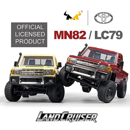 Upgraded MN82 RC Car 1/12 Metal Parts Pick Up 2.4G 4WD Off-road Crawler Remote Control Vehicle Toys for Children Kids