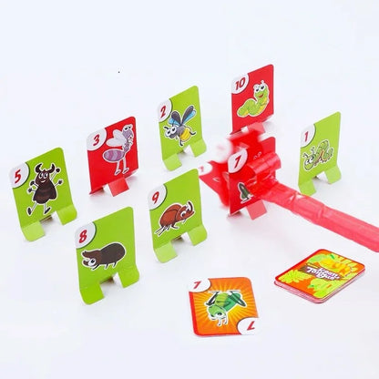 Frog Mask Wagging Tongue Lick Cards Board Games for Children Family Party Toys Antistress Funny Desktop Puzzle Game Toys