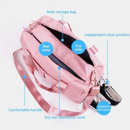 Overnight Weekend Gym Yoga Luggage Bags Women Sport Duffle Bag Travel Handbag