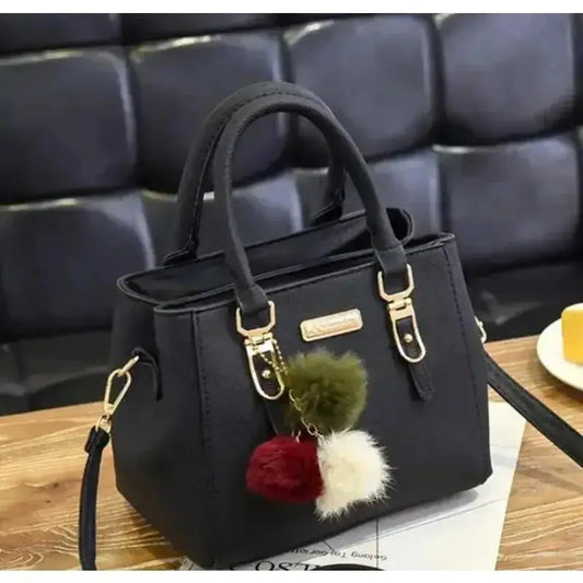 PU Leather Ladies HandBags Women Vintage Purse Plush Tassel Messenger Bags Tote Boston Shoulder Crossbody Bag