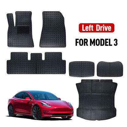 Custom Car Floor Mats waterproof wear-resistant anti-slip car floor mat for Tesla model 3  2017 2018 2019 2020 2021 2022