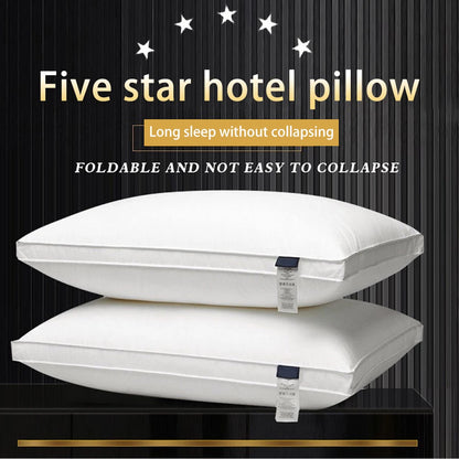 100% Cotton Pillow Soft High-Quality Body Pillow for Bedroom Hotel Pillow Supplies