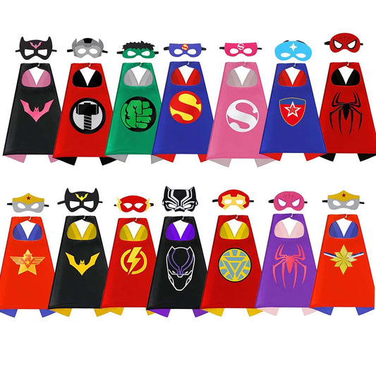 Superhero Capes for Kids 3-10 Year Old Boy girl Gifts children Cartoon Dress Up Costumes Party Supplies Easter halloween cloak