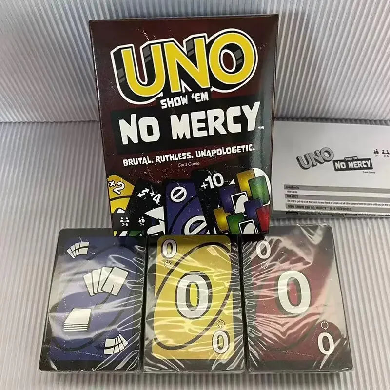 Uno No mercy Game Board Games UNO Cards Table Family Party Entertainment UNO Games Card Toys Children Birthday Christmas