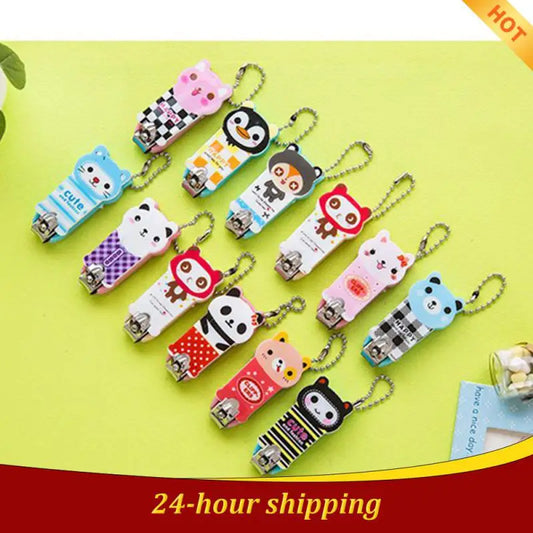 Cartoon Stainless Steel Nail Clippers Cute Newborn Infant Finger Trimmer Baby Clippers Scissors Baby Nail Care Nail Cutters