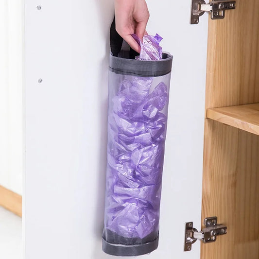 2024 Hot Garbage Bag Storage Kitchen Garbage Organizer Plastic Bag Holder Organizing Hanging Garbage Collection Storage Bag