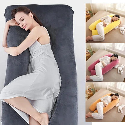 Maternity Pillow Four Seasons Universal Simple Soft Comfortable Belly Waist Leg Full Body U-Shaped Cushion Pregnant Pillow